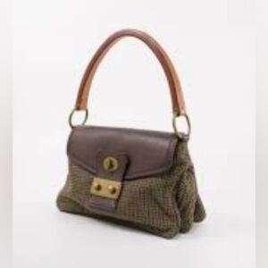 Miu Miu Women's Handbag Brown Leather Cashmere Medium